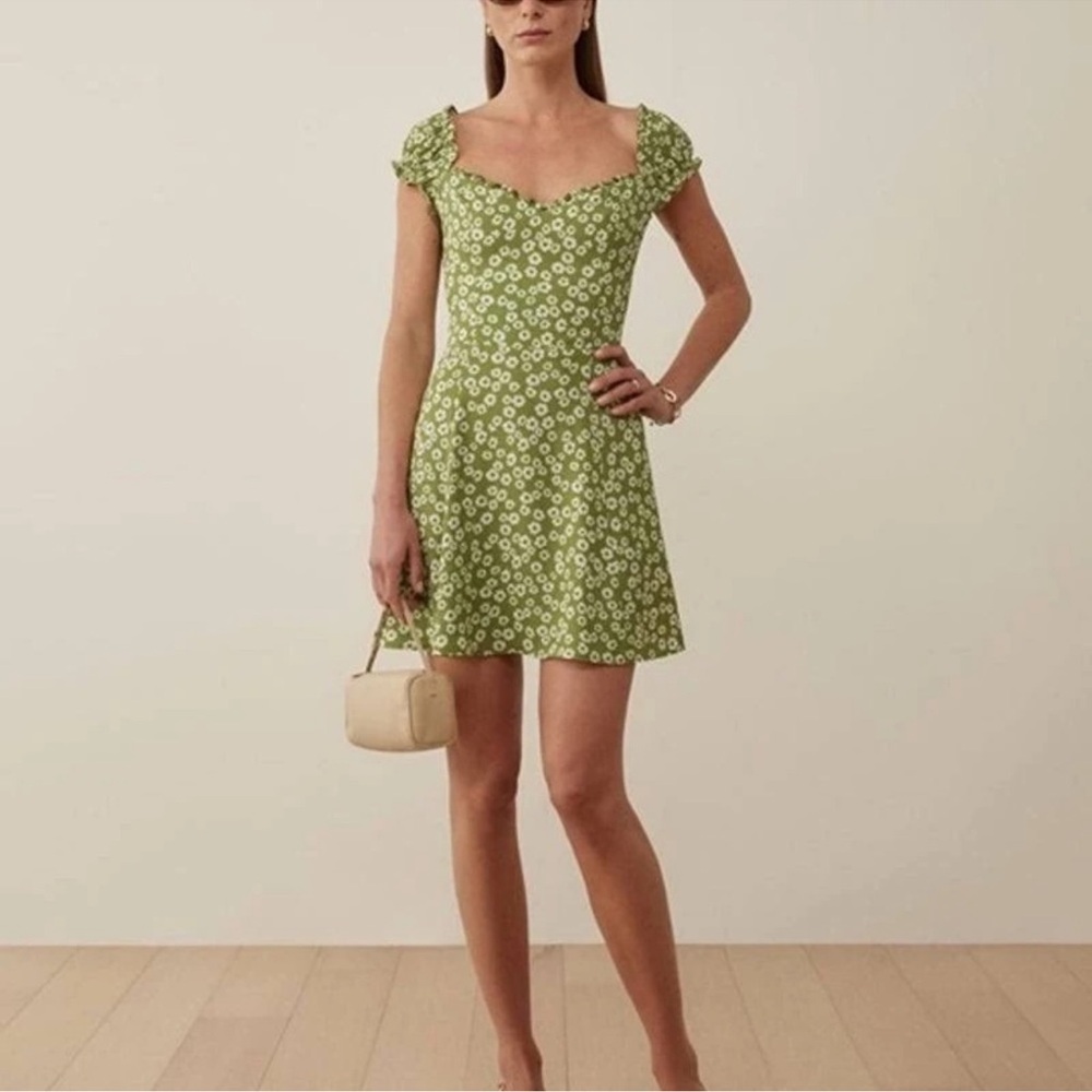 Reformation Pacey Lemon minidress